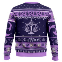Hooktab Genshin Impact Keqing Ugly Christmas Sweater