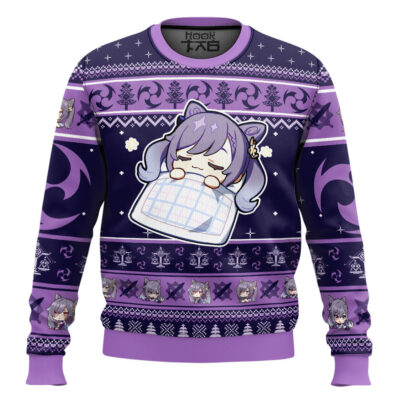 Genshin Impact Keqing Ugly Christmas Sweater