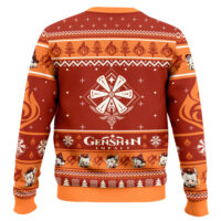 Hooktab Genshin Impact Klee Ugly Christmas Sweater