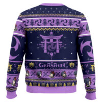Hooktab Genshin Impact Kujou Sara Ugly Christmas Sweater