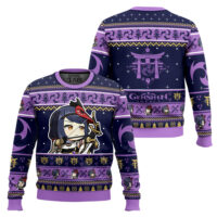 Hooktab Genshin Impact Kujou Sara Ugly Christmas Sweater