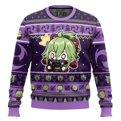 Genshin Impact Kuki Shinobu Ugly Christmas Sweater