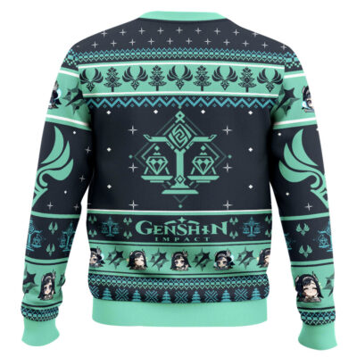 Hooktab Genshin Impact Lan Yan Ugly Christmas Sweater