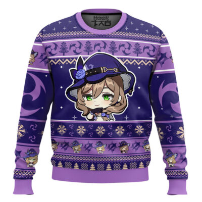 Genshin Impact Lisa Ugly Christmas Sweater