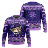 Hooktab Genshin Impact Lisa Ugly Christmas Sweater