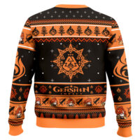 Hooktab Genshin Impact Mavuika Ugly Christmas Sweater