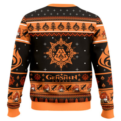 Hooktab Genshin Impact Mavuika Ugly Christmas Sweater