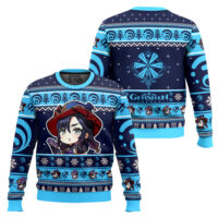 Hooktab Genshin Impact Mona Ugly Christmas Sweater
