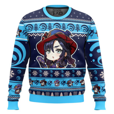 Genshin Impact Mona Ugly Christmas Sweater