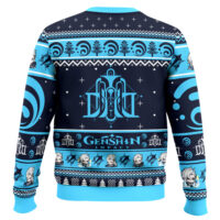 Hooktab Genshin Impact Neuvillette Ugly Christmas Sweater