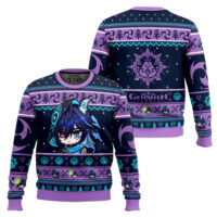 Hooktab Genshin Impact Ororon Ugly Christmas Sweater