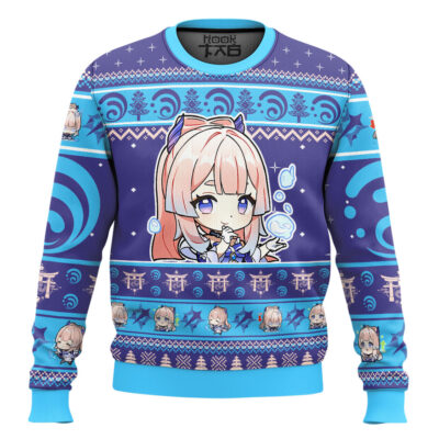 Genshin Impact Sangonomiya Kokomi Ugly Christmas Sweater
