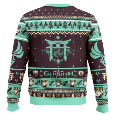 Hooktab Genshin Impact Sayu Ugly Christmas Sweater