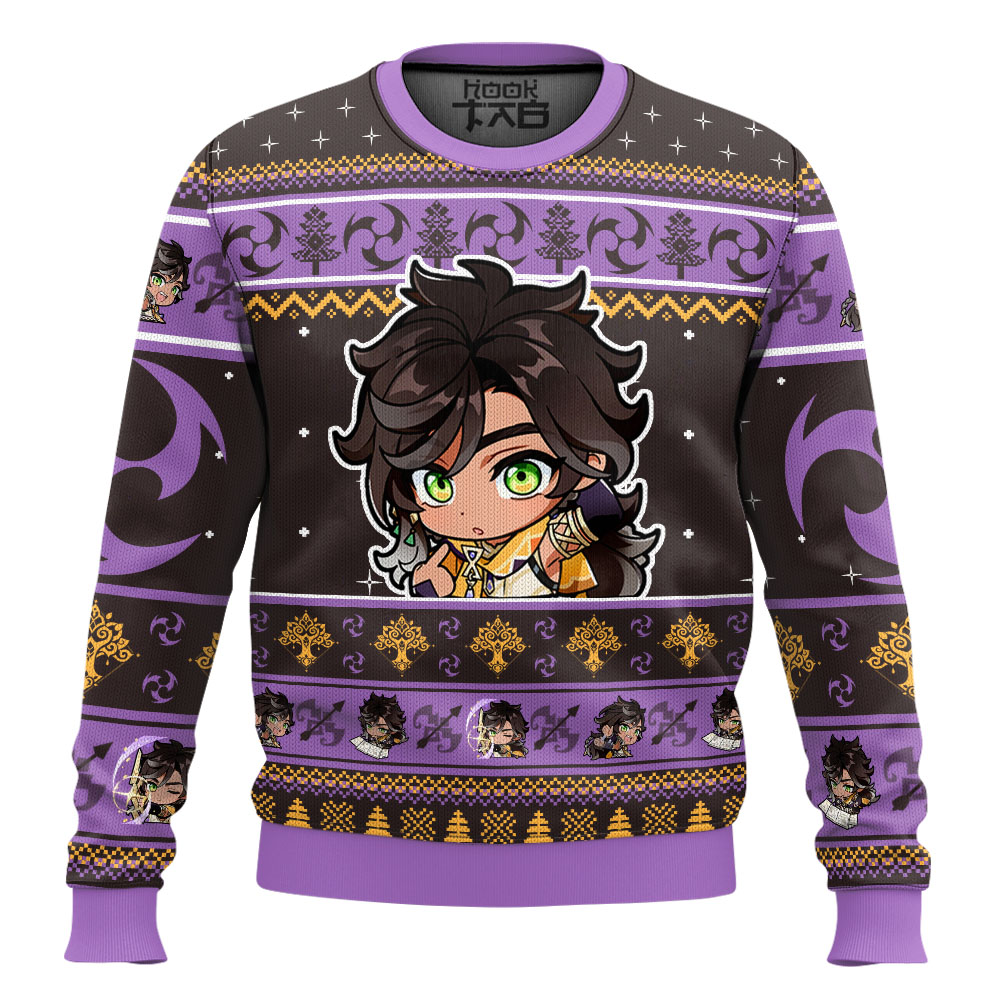 Hooktab Genshin Impact Sethos Ugly Christmas Sweater Hooktab Genshin Impact Sethos Ugly Christmas Sweater