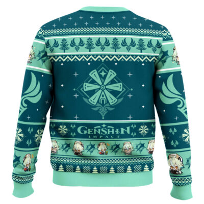 Hooktab Genshin Impact Sucrose Ugly Christmas Sweater