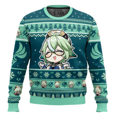 Genshin Impact Sucrose Ugly Christmas Sweater