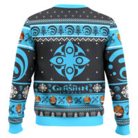 Hooktab Genshin Impact Tartaglia Ugly Christmas Sweater