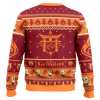 Hooktab Genshin Impact Thoma Ugly Christmas Sweater