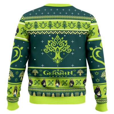 Hooktab Genshin Impact Tighnari Ugly Christmas Sweater