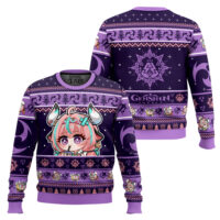 Hooktab Genshin Impact Varesa Ugly Christmas Sweater