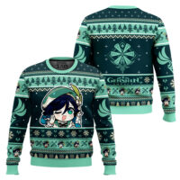 Hooktab Genshin Impact Venti Ugly Christmas Sweater