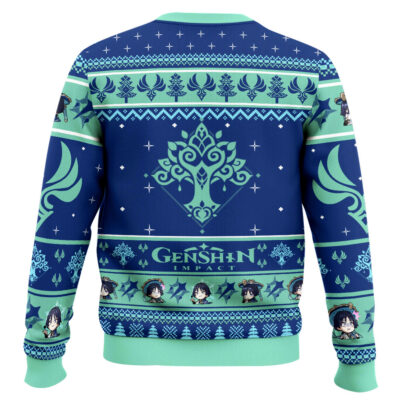 Hooktab Genshin Impact Wanderer Ugly Christmas Sweater