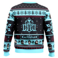 Hooktab Genshin Impact Wriothesley Ugly Christmas Sweater
