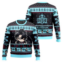 Hooktab Genshin Impact Wriothesley Ugly Christmas Sweater