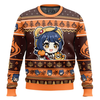 Genshin Impact Xiangling Ugly Christmas Sweater
