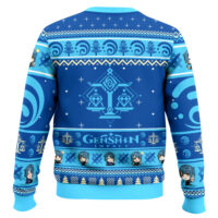 Hooktab Genshin Impact Xingqiu Ugly Christmas Sweater