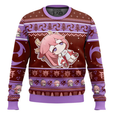Genshin Impact Yae Miko Ugly Christmas Sweater