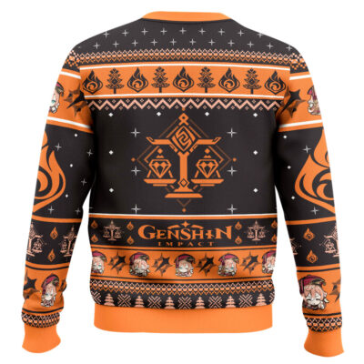 Hooktab Genshin Impact Yanfei Ugly Christmas Sweater