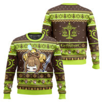 Hooktab Genshin Impact Yaoyao Ugly Christmas Sweater