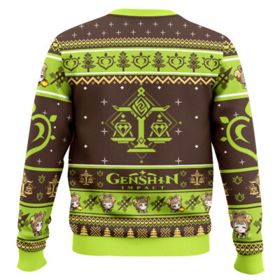 Hooktab Genshin Impact Yaoyao Ugly Christmas Sweater