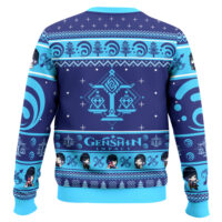 Hooktab Genshin Impact Yelan Ugly Christmas Sweater