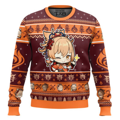 Genshin Impact Yoimiya Ugly Christmas Sweater