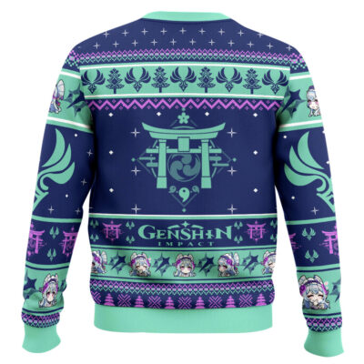 Hooktab Genshin Impact Yumemizuki Mizuki Ugly Christmas Sweater