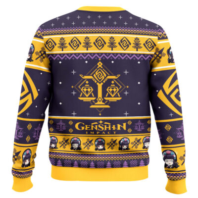 Hooktab Genshin Impact Yun Jin Ugly Christmas Sweater