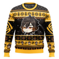 Hooktab Genshin Impact Zhongli Ugly Christmas Sweater