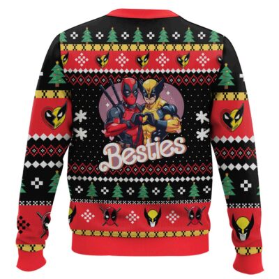 Hooktab Get In Loser We’re Saving MCU Deadpool & Wolverine Ugly Christmas Sweater