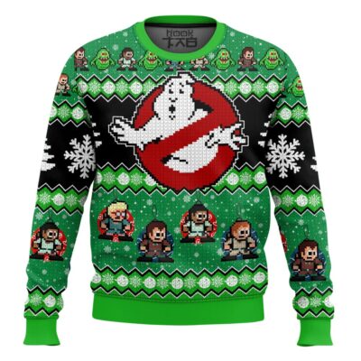 Ghost Is Banned Ghostbusters Ugly Christmas Sweater