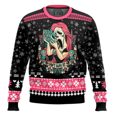 Ghostface Don't Hang Up Scream Ugly Christmas Sweater