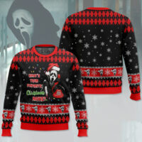 Hooktab Ghostface Favorite Christmas Movie Ugly Christmas Sweater