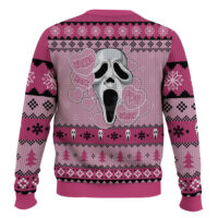Hooktab Ghostface Scream For Me Ugly Christmas Sweater