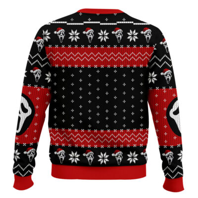 Hooktab Ghostface What’s Your Favorite Christmas Movie Ugly Christmas Sweater