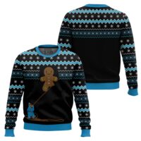 Hooktab Gingerbread Cookie Monster The Muppet Show Ugly Christmas Sweater