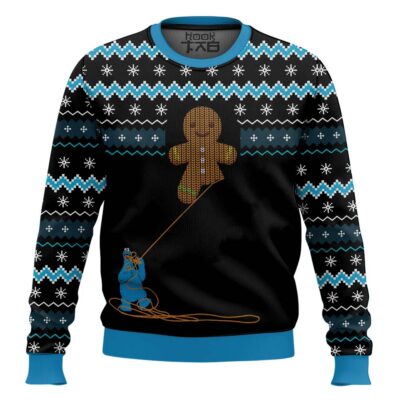 Gingerbread Cookie Monster The Muppet Show Ugly Christmas Sweater