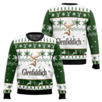 Hooktab Glenfiddich Whisky Wine Ugly Christmas Sweater