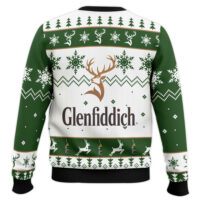 Hooktab Glenfiddich Whisky Wine Ugly Christmas Sweater