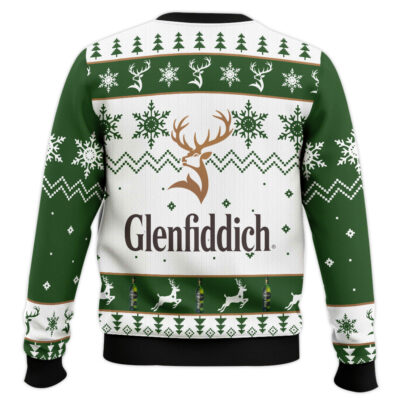 Hooktab Glenfiddich Whisky Wine Ugly Christmas Sweater
